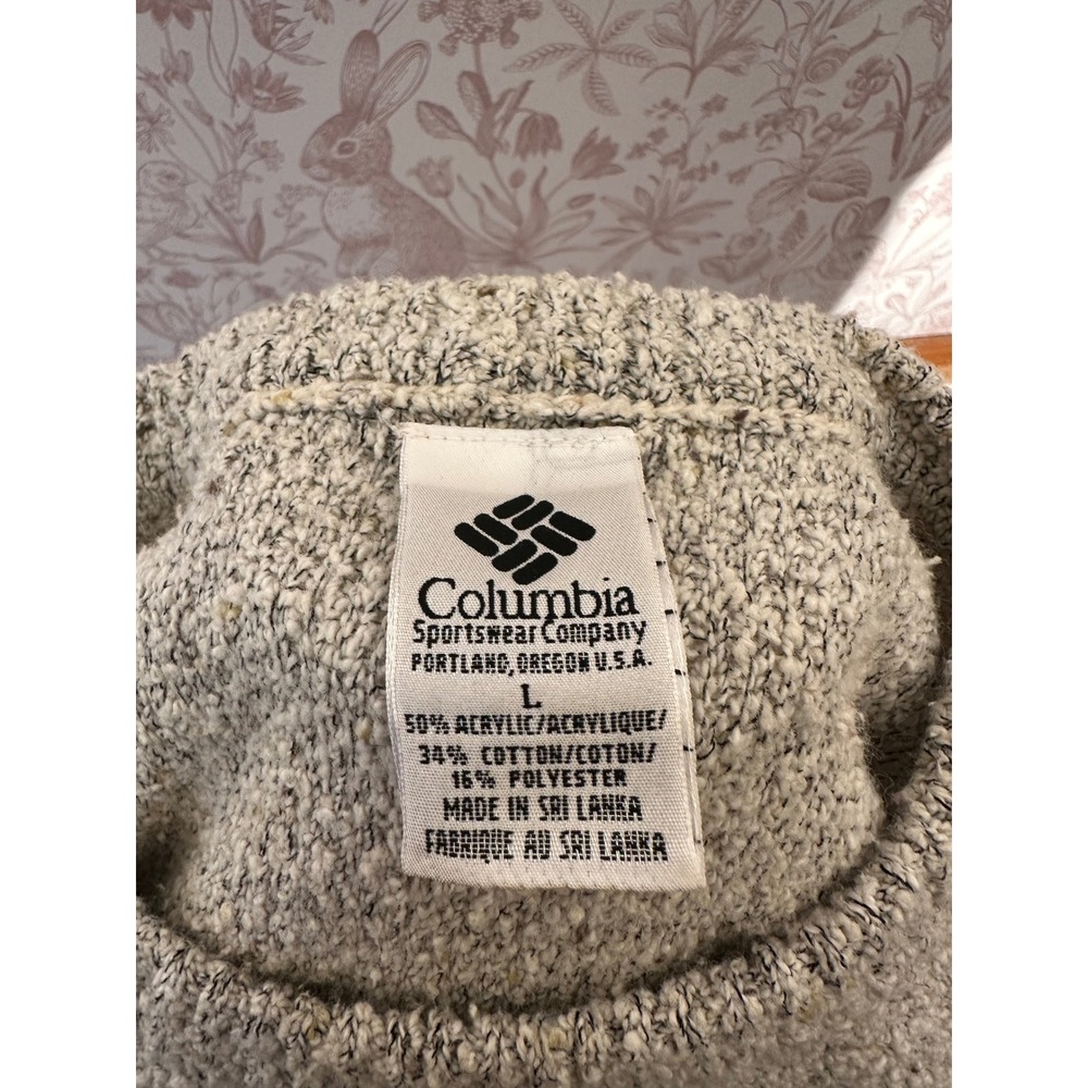 Vintage Columbia Sportswear Bouclé Knit Sweater – Size Large - Picture 7 of 7